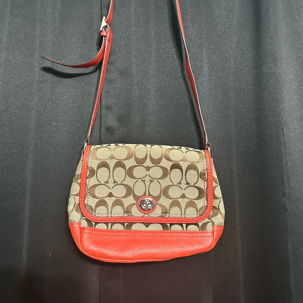 Red Coach Crossbody